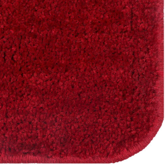 Enera Micro Patch Red & Grey 40 x 60 cm Bathmat - enera