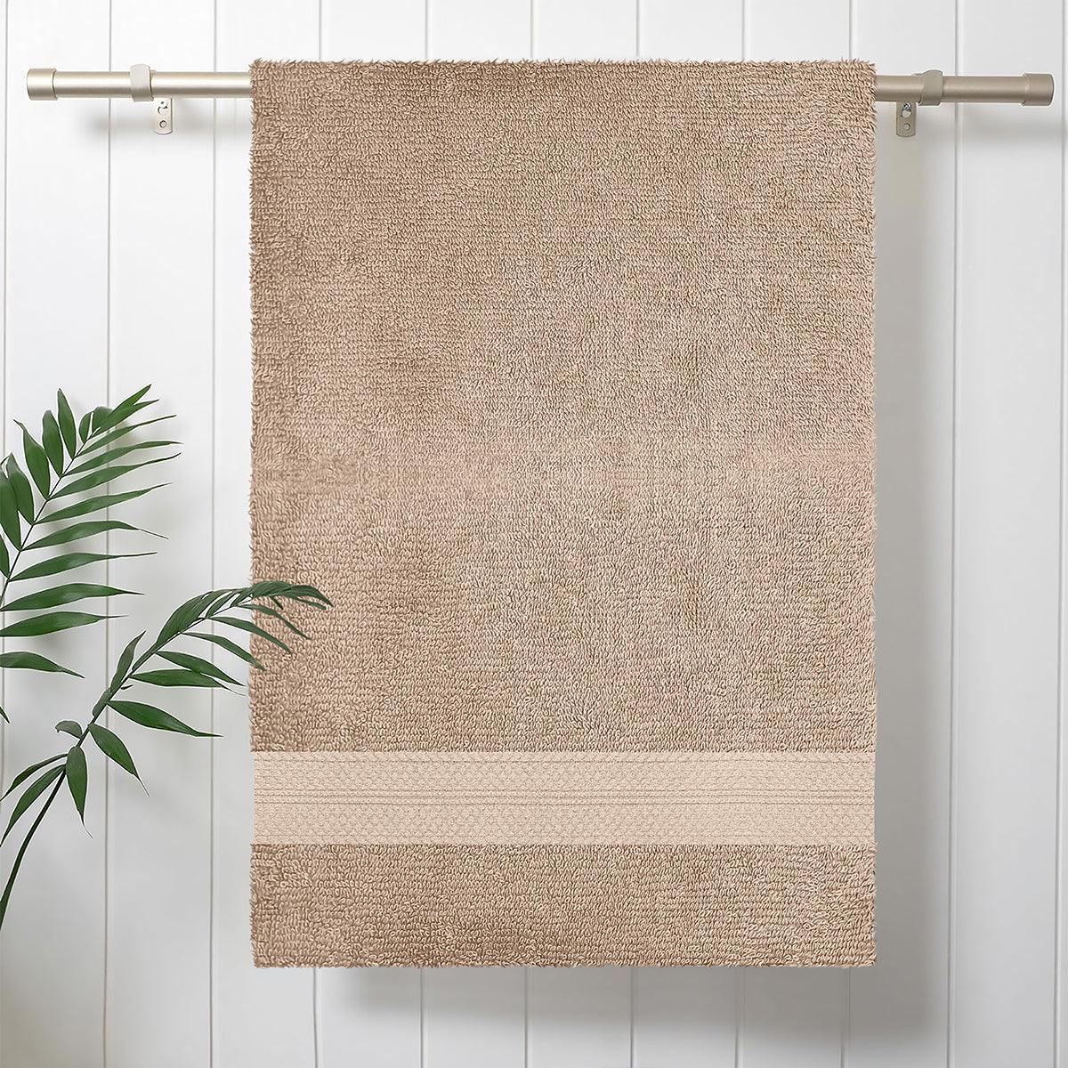 Enera Essentials Collection Beige Bath Towel - enera