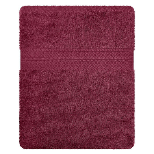 Enera Essentials Collection Burgundy Bath Towel - enera
