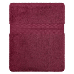 Enera Essentials Collection Burgundy Bath Towel - enera