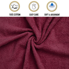 Enera Essentials Collection Burgundy Bath Towel - enera
