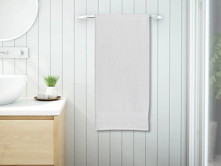 Enera Essentials Collection White Color Bath Towel