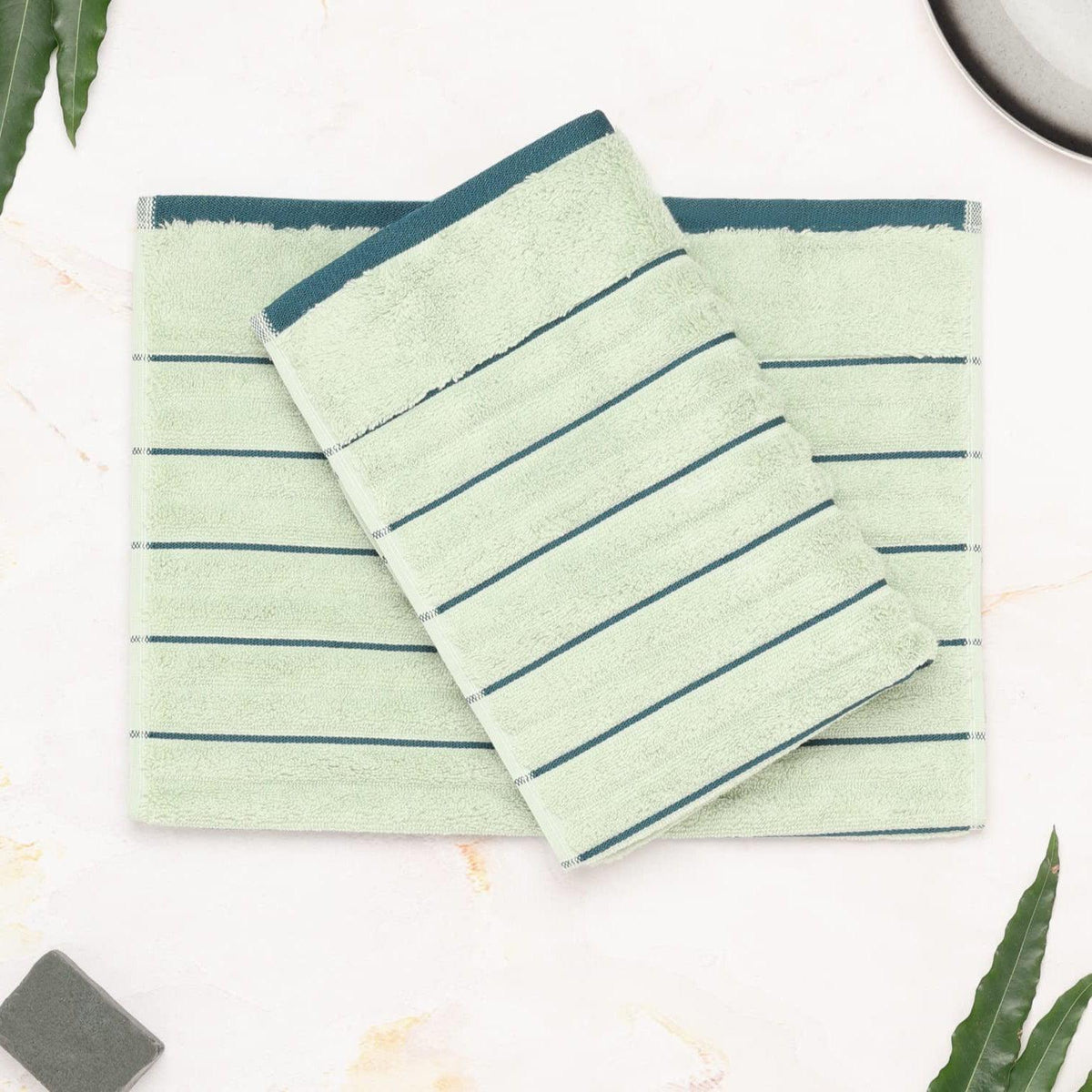 Enera EXOTICA Green-Teal Color Bath Towel - enera