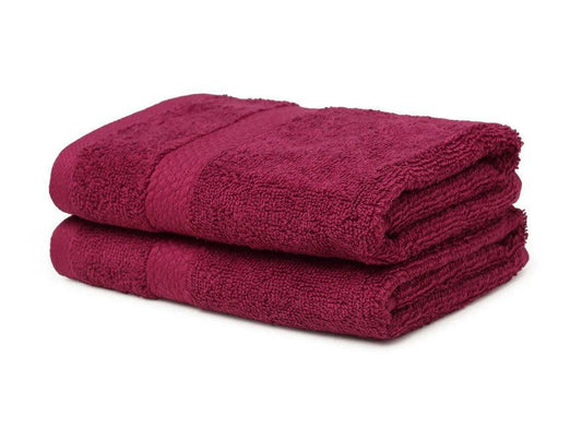 Enera Essentials Burgundy Colorfas Hand Towel - enera