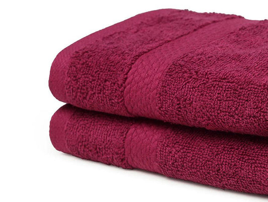 Enera Essentials Burgundy Colorfas Hand Towel - enera