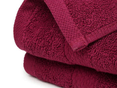 Enera Essentials Burgundy Colorfas Hand Towel - enera