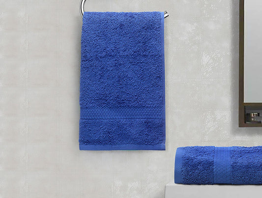 Enera Essentials Collection Navy Blue Colorfas Hand Towel - enera