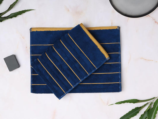 Enera Occasions Exotica Blue Fire Color Hand Towel - enera