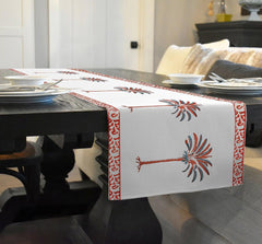Enera Artisan White Color 40x225 cm Table Runner - enera