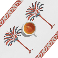 Enera Artisan White Color 40x225 cm Table Runner - enera