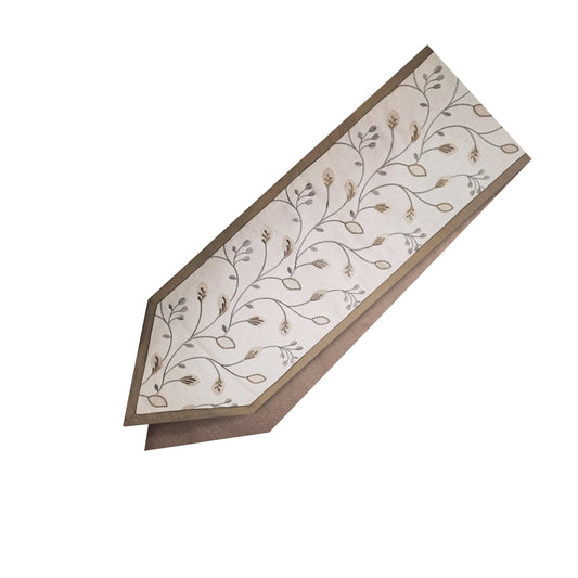 Enera Embroidery Design in Light Grey Colour 32x180 cm Table Runner - enera