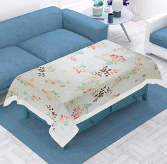 Enera Printed Rectangle Off White Color Center Table Cover - enera