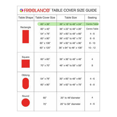 Enera Printed Rectangle Off White Color Center Table Cover - enera