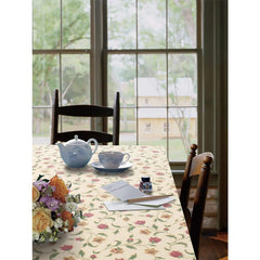 Enera Tuscany Printed Rectangle Off White Color Table Cover (FLRA123GO) - enera