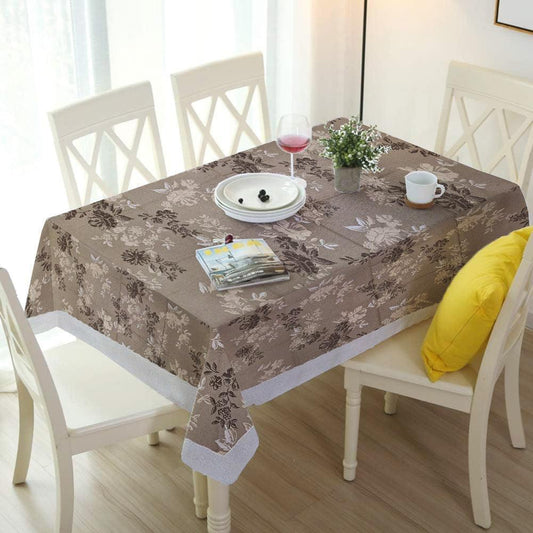Enera Tuscany Printed Rectangle Brown Color Table Cover (FLRA239) - enera