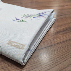 Enera Tuscany Printed Rectangle White Color Center Table Cover - enera