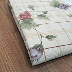 Enera Tuscany Oblong Cream Color Table Cover (FLO2141PK) - enera