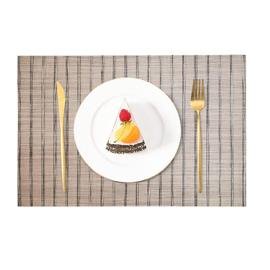 Enera Basketweave 50324F Light Coffee Color Table Mat - enera