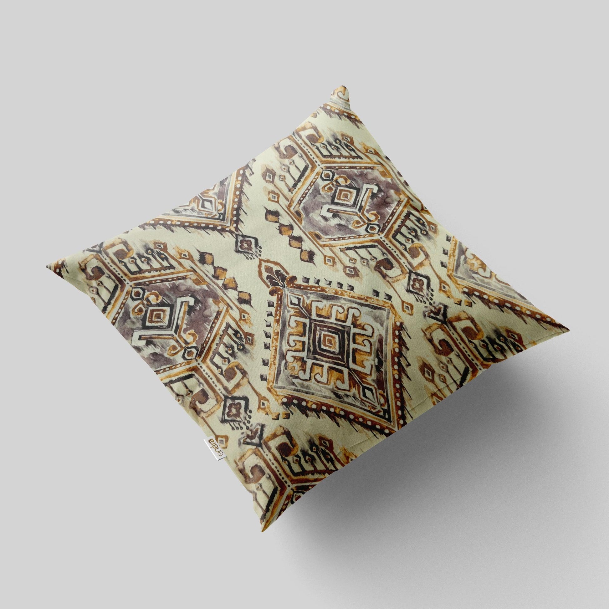 Enera Vj Sanc D1999 sn.23 Ivory Color 16x16 Inch Cushion Cover
