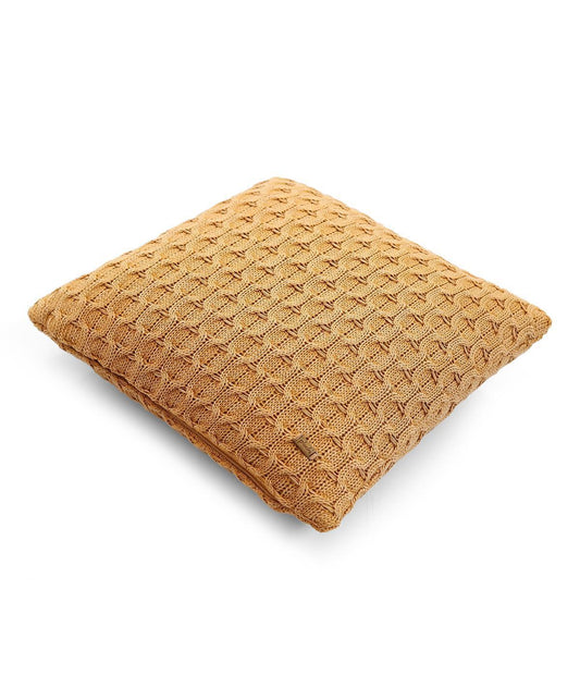 Enera Mustard Color 16x16 Inch Cushion Cover - enera