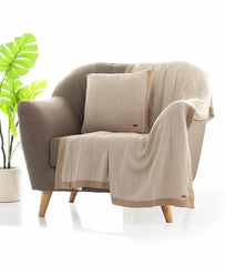 Enera Stone & Natural Color 16x16 Inch Cushion Cover - enera
