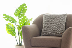 Enera Antique Grey & Natural Color 18X18 Inch Cushion Cover - enera