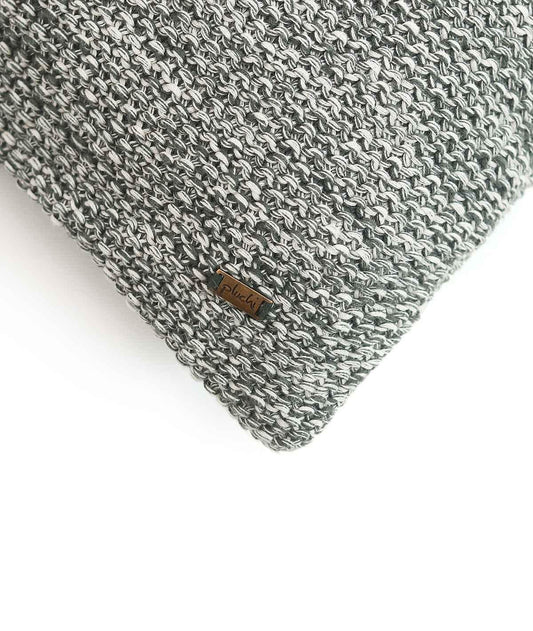 Enera Moss Knit Honeydew & Natural Color 22x22 Inch Cushion Cover - enera