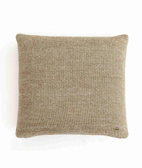 Enera Moss Knit Khaki & Natural Color 22x22 Inch Cushion Cover - enera