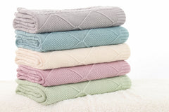 Pluchi 100% Cotton Throw Blanket | All Season Sofa & Bed Blanket - enera