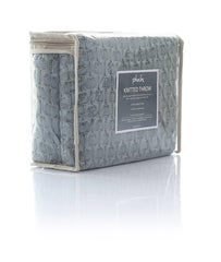 Enera Kelly Knit Medium Grey Color Cotton Throw - enera
