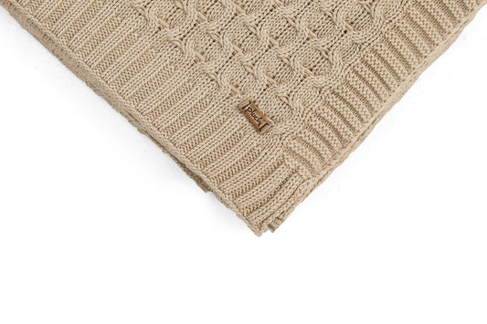 Enera Kelly Knit Stone Color Throw - enera