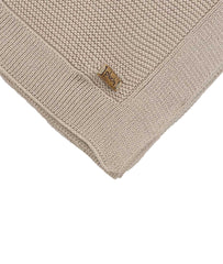Enera Transfer Knit Pale Whisper Color Cotton Throw - enera