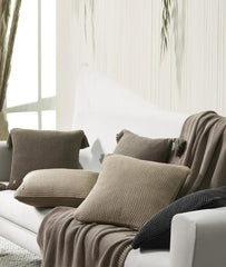 Enera Transfer Knit Pale Whisper Color Cotton Throw - enera
