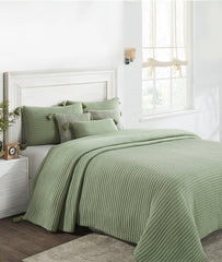 Enera Waseme Pistachio Green Color King Size Bedcover - enera