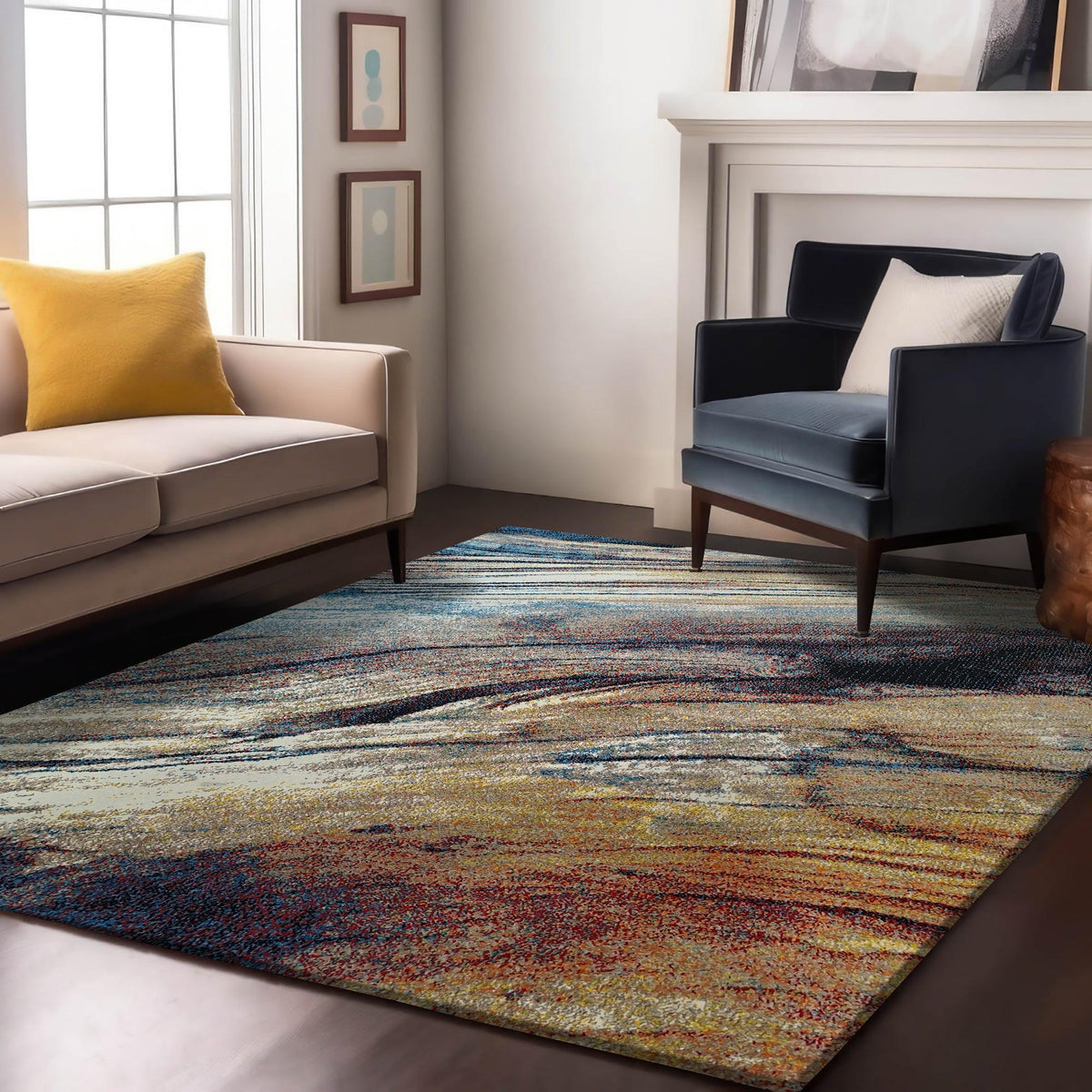 Enera Diamond O0981-110 Collection Multi Color 160x230 cm Stylish Carpet - enera