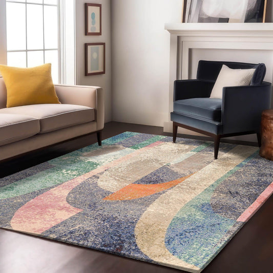 Enera Hawai 79DA L1217 Collection Multi Color 160x230 cm Stylish Carpet - enera