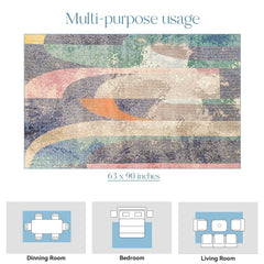 Enera Hawai 79DA L1217 Collection Multi Color 160x230 cm Stylish Carpet - enera