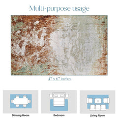 Enera Aspen 521-RD8 W Collection Multi Color 120x180 cm Carpet - enera