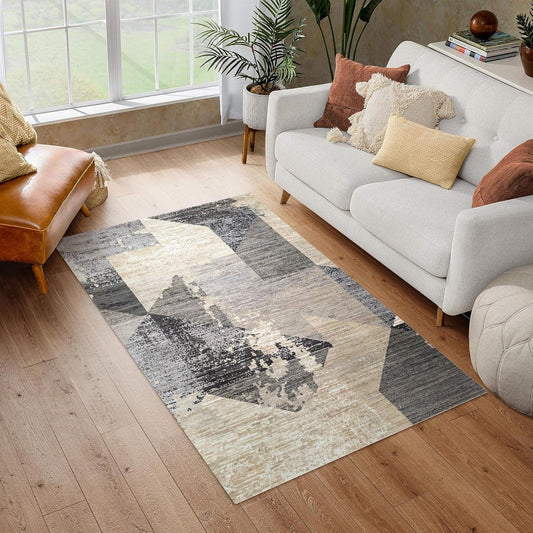 Enera Zeal 22003 XJ7-K Collection Multi Grey Color 120x170 cm Carpet - enera
