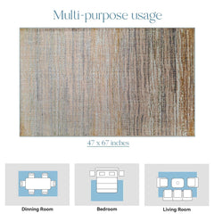 Enera Ruskin 50604 XJ7-X Collection Multi Color 120x170 cm Carpet - enera