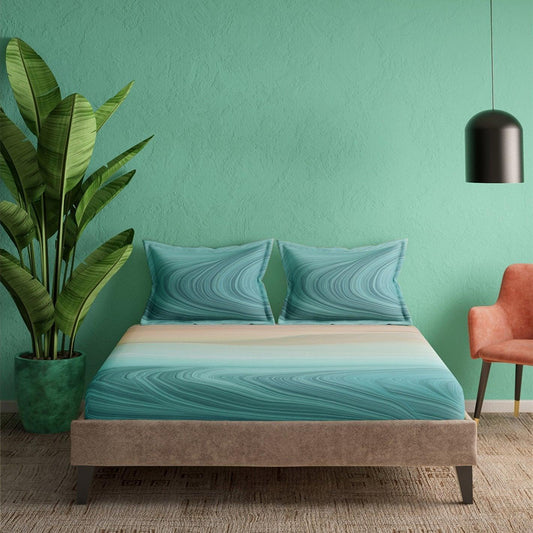 Enera Garden Of Eden Collection Multi Colour King Size Double Bedsheet - enera