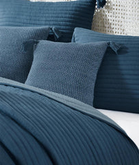 Enera Waseme Steel Blue & Blue Grey Color King Size Bedcover - enera
