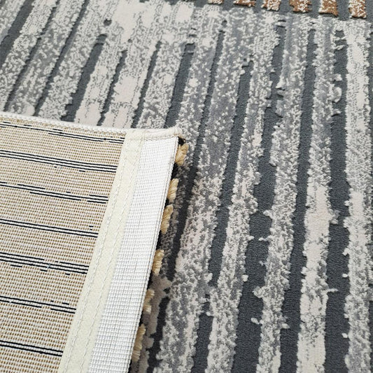 Enera Eternal 23419B Brown Grey Collection Grey Color 160x230 cm Stylish Carpet - enera