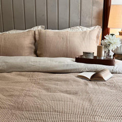 Enera Honeycomb-Beige Colour Woven Runner Set - enera