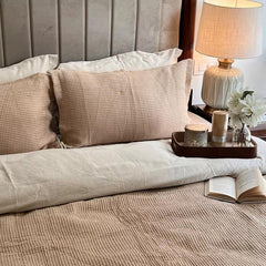 Enera Honeycomb-Beige Colour Woven Runner Set - enera
