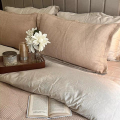 Enera Honeycomb-Beige Colour Woven Runner Set - enera