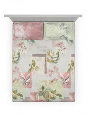 D'Decor Cherish Basil-Green Eyes King Size Double Bedsheet - enera