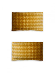 D'Decor Rhythm Dark Earth Yellow Color Double Bed Comforter Set - enera