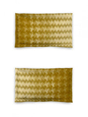 D'Decor Esteem Collection Rhythm Honey Color Double Bed Comforter Set - enera