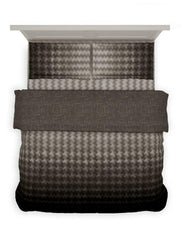 D'Decor Esteem Collection Rhythm Dark Shadow Color Double Bed Comforter Set - enera